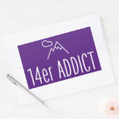 Sticker Rectangulaire 14er Addict (Enveloppe)