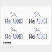 Sticker Rectangulaire 14er Addict (Feuille)