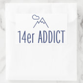 Sticker Rectangulaire 14er Addict (Sac)