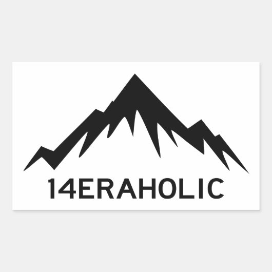 Sticker Rectangulaire 14eraholic (Devant)