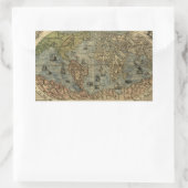 Sticker Rectangulaire 1565 Ferando Berteli (Fernando Bertelli) Carte du  (Sac)