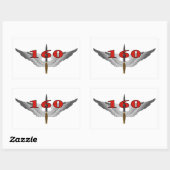 Sticker Rectangulaire 160e Régiment d'aviation des opérations spéciales (Feuille)