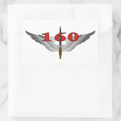 Sticker Rectangulaire 160e Régiment d'aviation des opérations spéciales (Sac)
