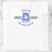 STICKER RECTANGULAIRE 160E SOAR DU RÉGIMENT D'AVIATION D'OPÉRATION SPÉCI (Sac)