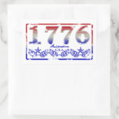 Sticker Rectangulaire 1776 Indépendance (Sac)