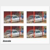 Sticker Rectangulaire 1963 Silver Sadan deville (Feuille)