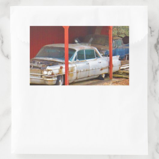 Sticker Rectangulaire 1963 Silver Sadan deville (Sac)