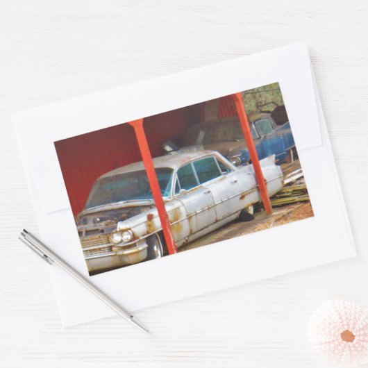 Sticker Rectangulaire 1963 Silver Sadan deville (Enveloppe)