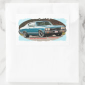 Sticker Rectangulaire 1968_Chevrolet_Chevelle_SS (Sac)