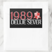 Sticker Rectangulaire 1989 Delije Sever (Sac)