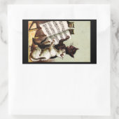 Sticker Rectangulaire 19e C. Chats chanteurs (Sac)