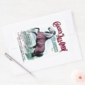 Sticker Rectangulaire 19e C. Couvertures Chase Horse (Enveloppe)