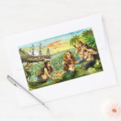 Sticker Rectangulaire 19e C. Mermaids (Enveloppe)