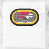 STICKER RECTANGULAIRE 1/32E BADGE D'ATTAQUE AÉRIENNE CAV/BÂTIMENTS OVAUX (Sac)