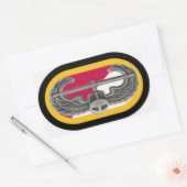 STICKER RECTANGULAIRE 1/32E BADGE D'ATTAQUE AÉRIENNE CAV/BÂTIMENTS OVAUX (Enveloppe)