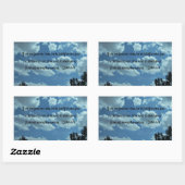 Sticker Rectangulaire 1 Jean 1:9 (Feuille)