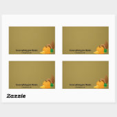 Sticker Rectangulaire 1 Thessaloniciens 5:18 En tout, rendez grâce. (Feuille)