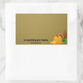 Sticker Rectangulaire 1 Thessaloniciens 5:18 En tout, rendez grâce. (Sac)