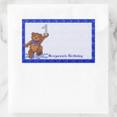 Sticker Rectangulaire 1er anniversaire Dancing Bear Scrapbook (Sac)