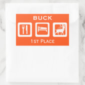 Sticker Rectangulaire 1ère Place Chasse aux Chefs d'Orange (Sac)