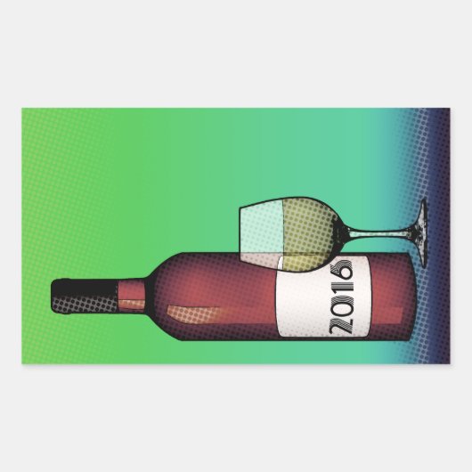Sticker Rectangulaire 2016 Bravo ! (Devant)