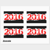 Sticker Rectangulaire 2016 (page déchirure) (Feuille)