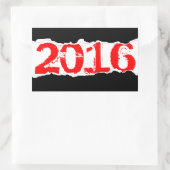 Sticker Rectangulaire 2016 (page déchirure) (Sac)