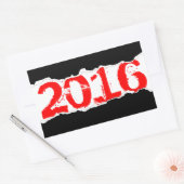 Sticker Rectangulaire 2016 (page déchirure) (Enveloppe)