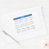 Sticker Rectangulaire 2027 Rectangular Monthly Calendar (Enveloppe)
