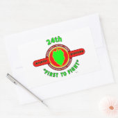 STICKER RECTANGULAIRE 24E DIVISION D'INFANTERIE "PREMIER À COMBATTRE" PR (Enveloppe)