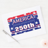 STICKER RECTANGULAIRE 250 AMÉRIQUE (Enveloppe)