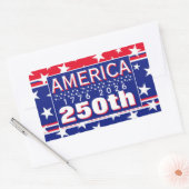 STICKER RECTANGULAIRE 250 AMÉRIQUE 1776 2026 (Enveloppe)
