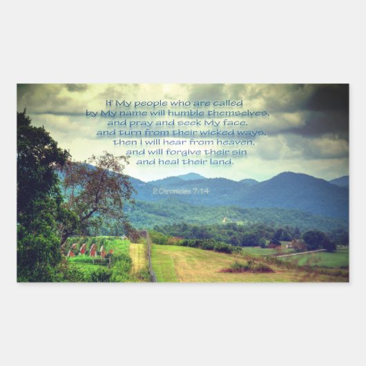 Sticker Rectangulaire 2 Chroniques 7:14 (Devant)