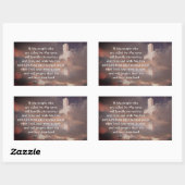 Sticker Rectangulaire 2 Chroniques 7:14 Si Mon Peuple Priera (Feuille)