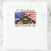 Sticker Rectangulaire 2e amendement (Sac)