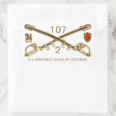 Sticker Rectangulaire 2E Escadron 107e ACR (Sac)