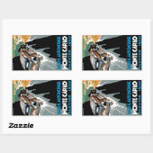 Sticker Rectangulaire 2e Grand Prix Automobile de Monte Carlo (Feuille)