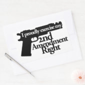 Sticker Rectangulaire 2ème amendement (Enveloppe)