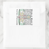 Sticker Rectangulaire 2ème guerre mondiale maîtres EOD (Sac)