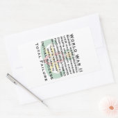 Sticker Rectangulaire 2ème guerre mondiale maîtres EOD (Enveloppe)