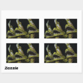 Sticker Rectangulaire 3 Nagas la nuit (Feuille)