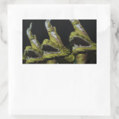 Sticker Rectangulaire 3 Nagas la nuit (Sac)