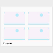 Sticker Rectangulaire 3 points bleus ou 3 lunes bleues ? (Feuille)