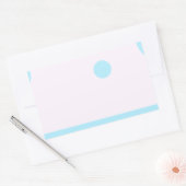 Sticker Rectangulaire 3 points bleus ou 3 lunes bleues ? (Enveloppe)