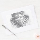 Sticker Rectangulaire 3d Lord Ganesha - Om (Enveloppe)