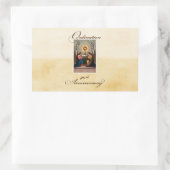 Sticker Rectangulaire 40e anniversaire d'ordination Anges à l'autel (Sac)