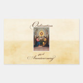 Sticker Rectangulaire 40e anniversaire d'ordination Anges à l'autel (Devant)