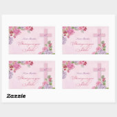 Sticker Rectangulaire 45e anniversaire de la vie religieuse Nonne cathol (Feuille)