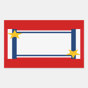 Sticker Rectangulaire 4 juillet