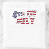 Sticker Rectangulaire 4 juillet (Sac)